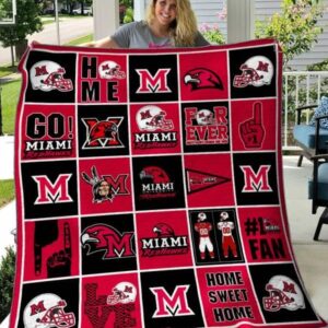 Miami Redhawks Quilt Blanket B180657  Quilt